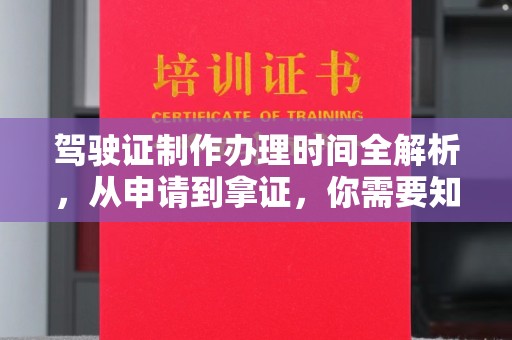 湘桥驾驶证制作办理时间全解析，从申请到拿证，你需要知道的一切